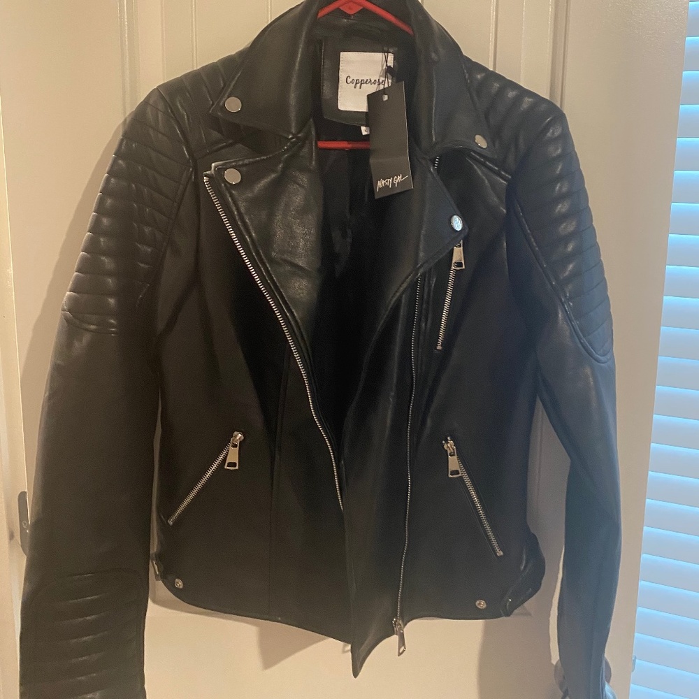 Nasty gal faux leather jacket